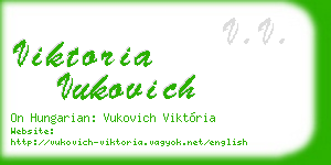 viktoria vukovich business card